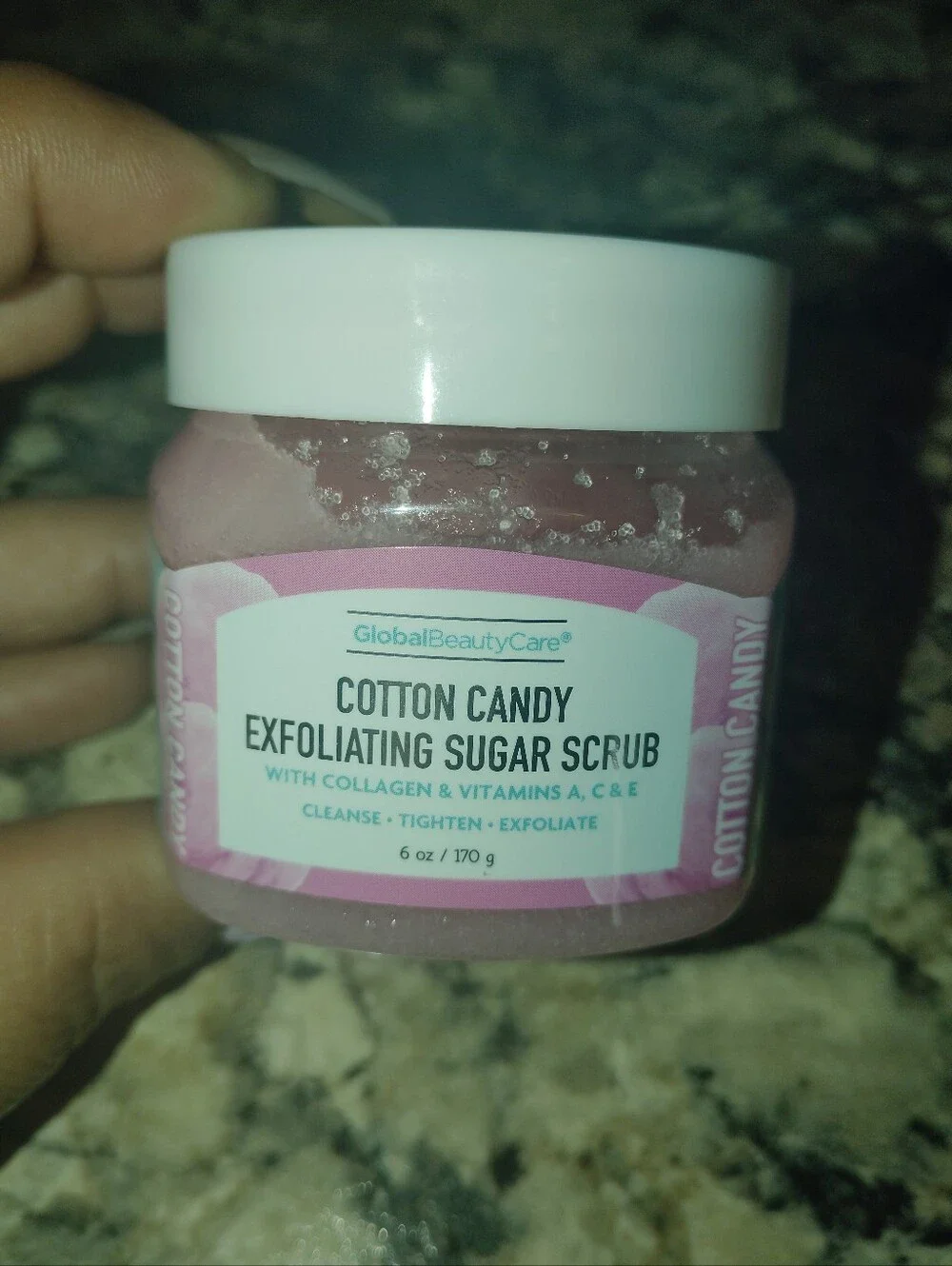 Cotton Candy Exfoliating Sugar Scrub - Pink New